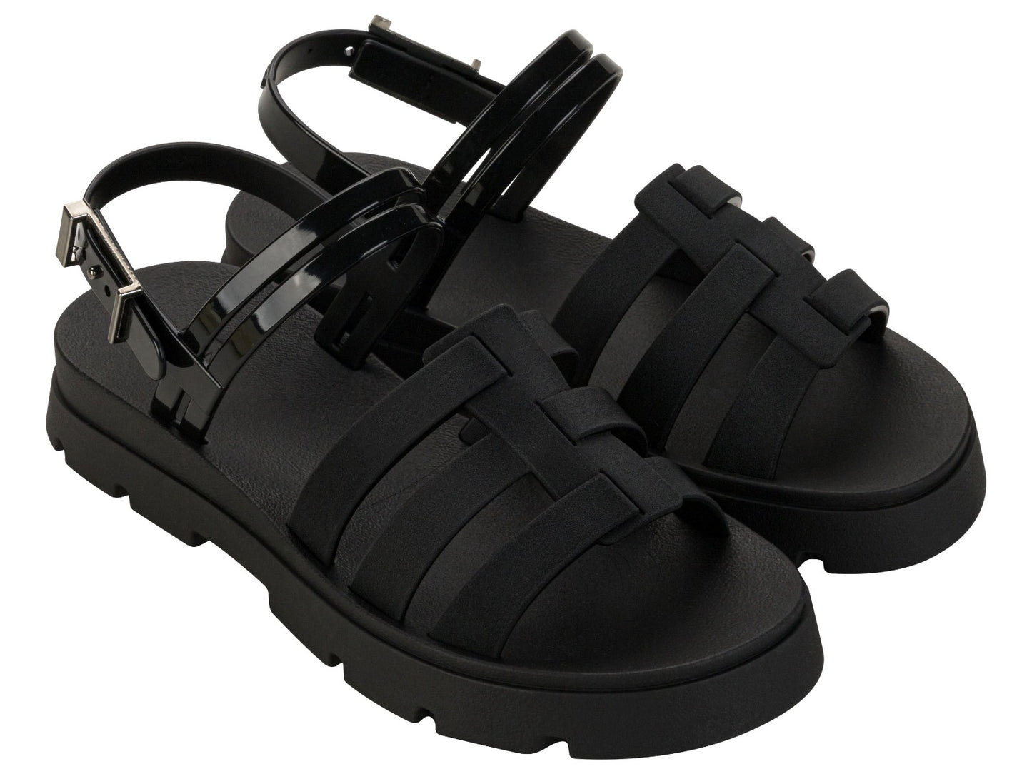 Sandalias Negro | Rosa