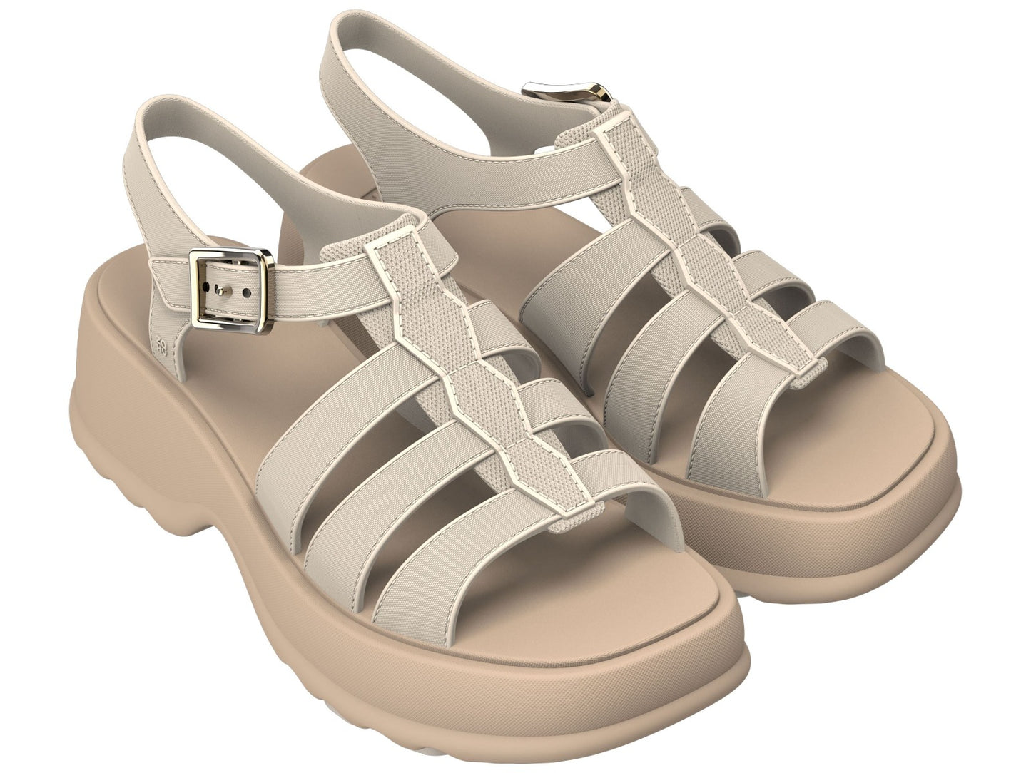 Sandalias Beige | Negro